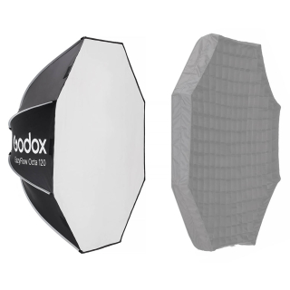 Godox EazyFlow Octa 120cm rýchloskladací softbox oktagon s voštinou (uchytenie Bowens)