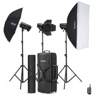 Godox QT400IIIM-D Trio Kit sada bleskov 3x 400Ws