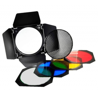 Quadralite klapky s voštinou a farebnými filtrami