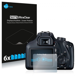 Savvies SU75 UltraClear ochranná fólia LCD 6ks pre Canon 4000D