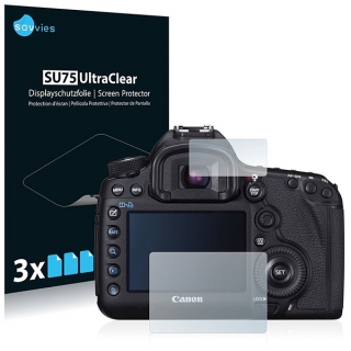Savvies SU75 UltraClear ochranná fólia LCD (3 páry) pre Canon 5D Mark III