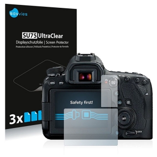 Savvies SU75 UltraClear ochranná fólia LCD (3 páry) pre Canon 6D Mark II