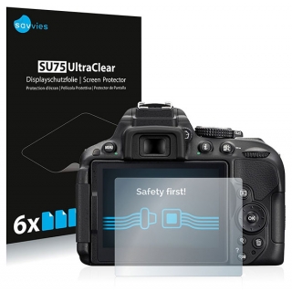 Savvies SU75 UltraClear ochranná fólia LCD 6ks pre Nikon D5300
