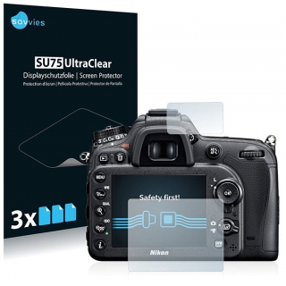 Savvies SU75 UltraClear ochranná fólia LCD (3 páry) pre Nikon D7100