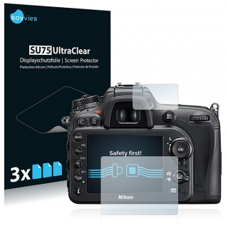 Savvies SU75 UltraClear ochranná fólia LCD (3 páry) pre Nikon D7200