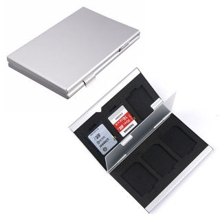 Kood SDC-6 Silver kovové púzdro na pamäťové karty SD / SDHC